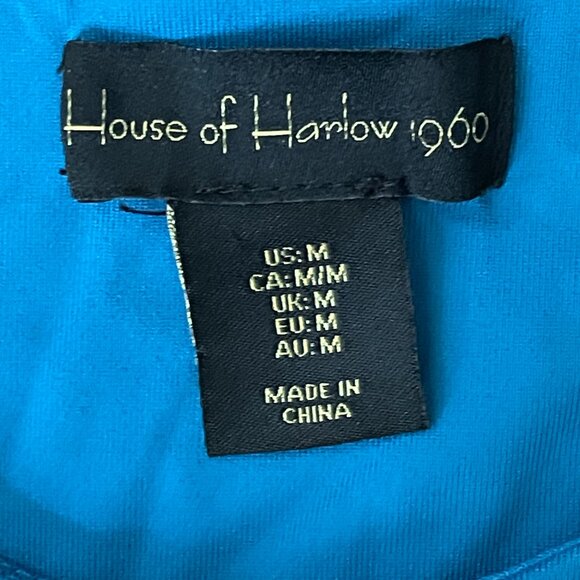 House of Harlow 1960 Blue Crop Top - Picture 3 of 8